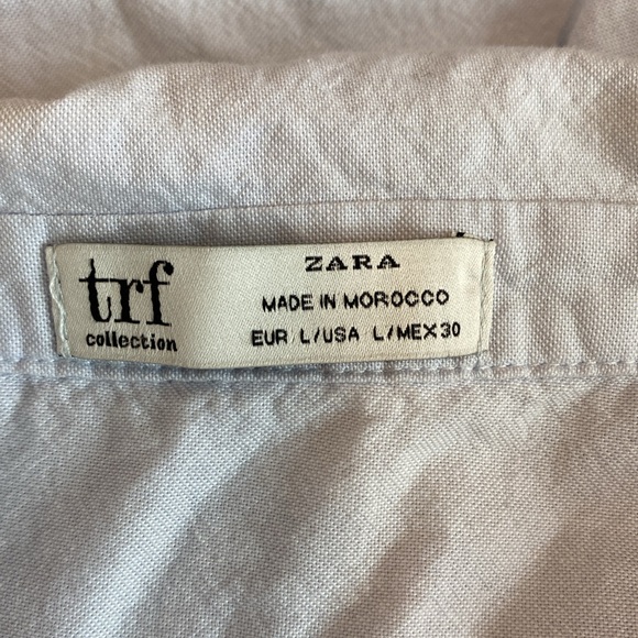 Zara Flowy Button Front Shirt, Size L - Picture 15 of 17